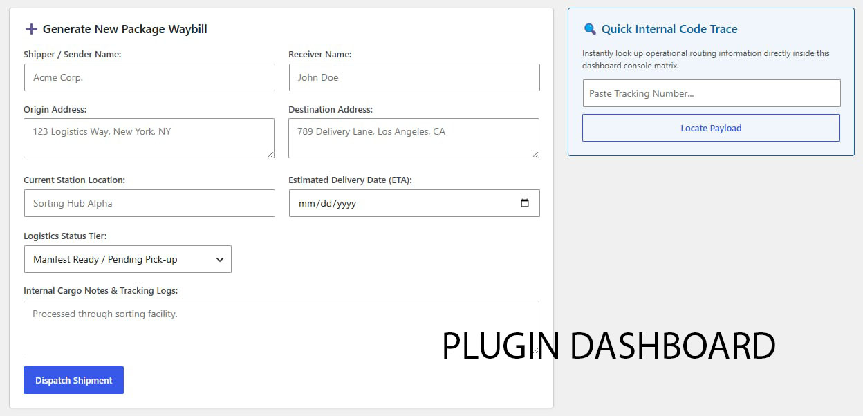 WP Logistics Tracker (Enterprise Edition) - Image 2